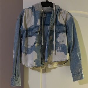 NWOT American Eagle Hoodie Denim Jacket